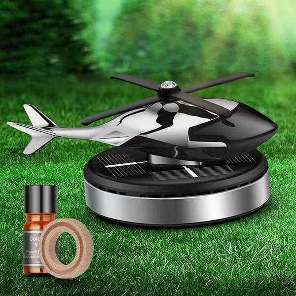 Aromatizador Solar para Carro Modelo Helicóptero [DESIGN MODERNO]